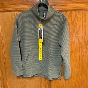 Kirkland Signature Women's Olive Zip-Up Sweater